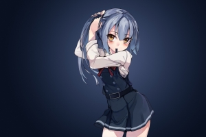 Tying Hair 4K动漫女生壁纸