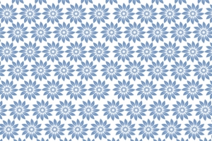 浪漫蓝色花朵花纹