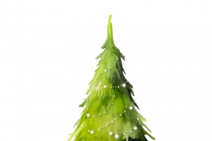 圣诞树上的灯光