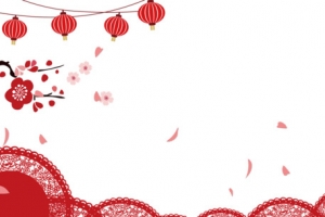 新年喜庆背景psd分层图