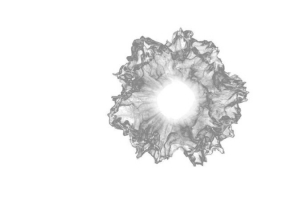 白色烟雾爆炸科技感粒子