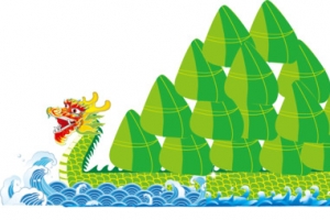龙舟上的粽子山