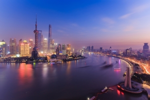 上海外滩陆家嘴夜景风光4k壁纸