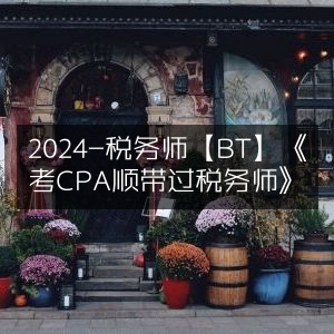 2024年税务师【BT】备考攻略，考CPA同时顺利拿下税务师