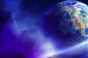 地球星空宇宙海报