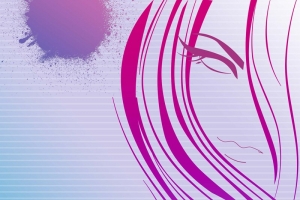 矢量插画创意美发沙龙背景素材
