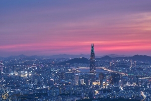 塔 建筑 灯光 城市 黄昏 4k壁纸 3840x2160
