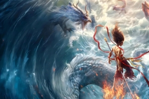 哪吒之魔童闹海 龙王 3440x1440带鱼屏壁纸