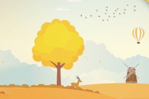 秋天简约文艺banner