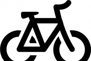 免扣黑色自行车图标