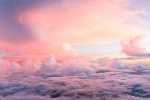 夕阳火烧云背景图