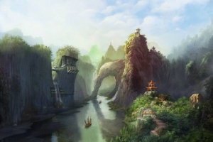 梦幻王国面色印花