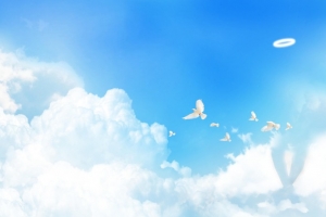 蓝天天空海报背景素材
