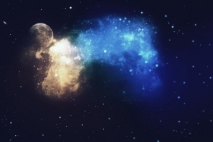 星光月球背景素材