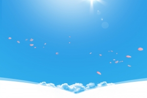 小清新简约蓝色海报背景素材