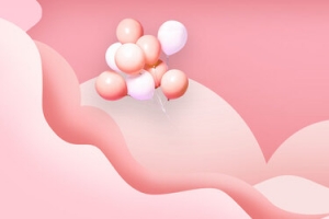 浪漫粉色母婴儿童用品海报