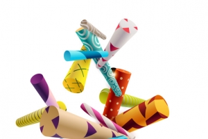 矢量创意不规则圆柱漂浮高清PNG透明装饰元素PPT设计素材免费下载