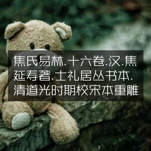 焦延寿《焦氏易林》十六卷 清道光校宋本 重雕士礼居丛书古典文集