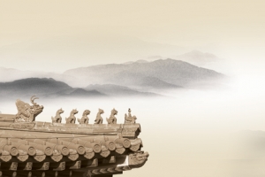 古代建筑背景