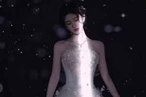 鞠婧祎闭眼唯美4k美女壁纸3840x2400