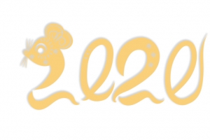 2020创意鼠年字体设计