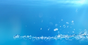 蓝色海洋海底背景矢量图片