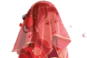 手绘中国风新娘