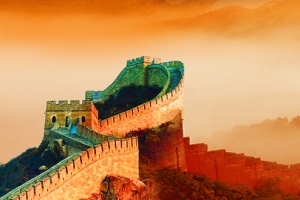 万里长城大气背景图