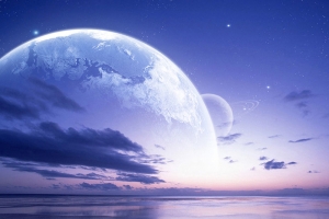 蓝色星球背景