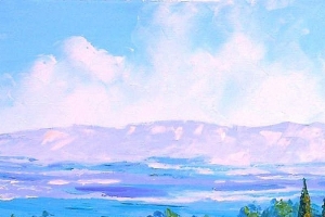 法国田园风油画手机H5背景