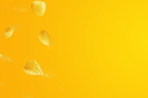 薯条简约渐变黄色banner