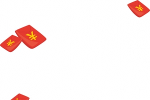 飘下红包PNG透明素材免费下载