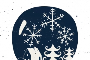 圣诞水晶球单色高清PNG透明节日素材免费下载