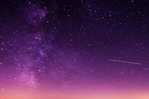 紫色渐变星空海报背景