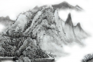 连绵山脉中国风高清PNG透明装饰素材免费下载