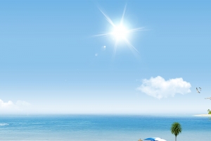 夏日沙滩背景