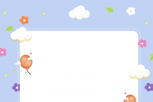 卡通小清新童趣小朋友开学了幼儿园开学海报