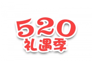 520礼遇季字体设计