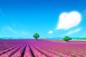 清新唯美薰衣草花海