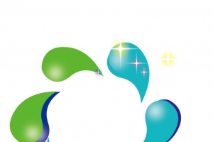 旋转彩色矢量星光素材