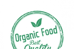 纯天然食品logo图章