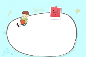 蓝色中小学生安全教育海报