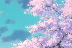 二次元风景自然插画