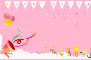 卡通儿童生日派对海报