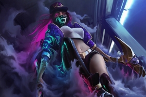 lol阿卡丽kda League of Legends英雄联盟4k游戏壁纸3840x2160