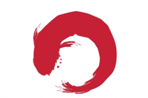红色水墨鱼