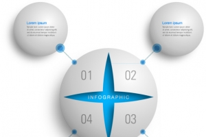 时尚信息科技图表设计矢量素材,