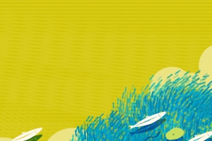 夏季清凉背景图元素