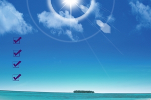 大海海边防晒霜PSD分层主图背景素材