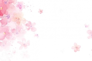 妇女节樱花粉桃花粉清新海报模板